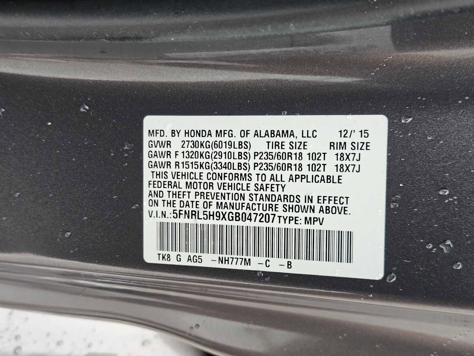 Used 2016 Honda Odyssey Touring image 35