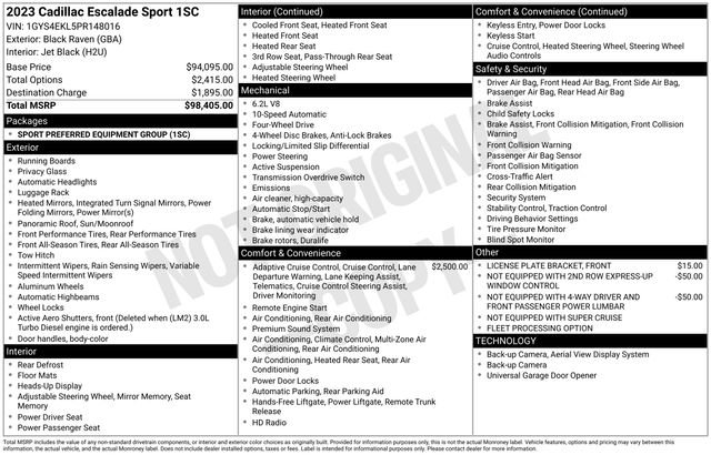 Used 2023 Cadillac Escalade Sport image 10