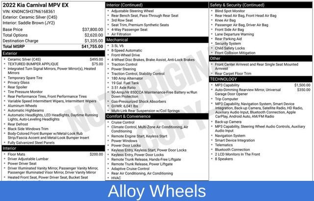 Used 2022 Kia Carnival EX FWD image 3