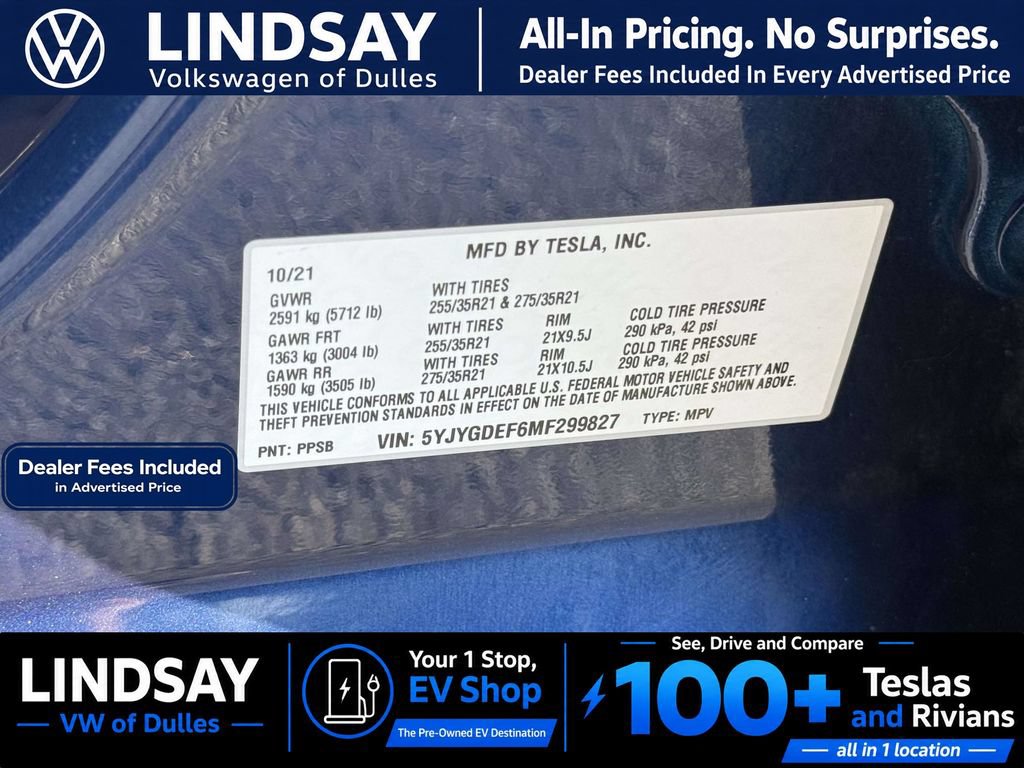 Used 2021 Tesla Model Y Performance AWD/4WD image 28