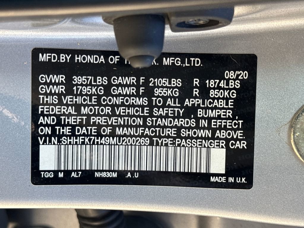 Used 2021 Honda Civic Sport image 30