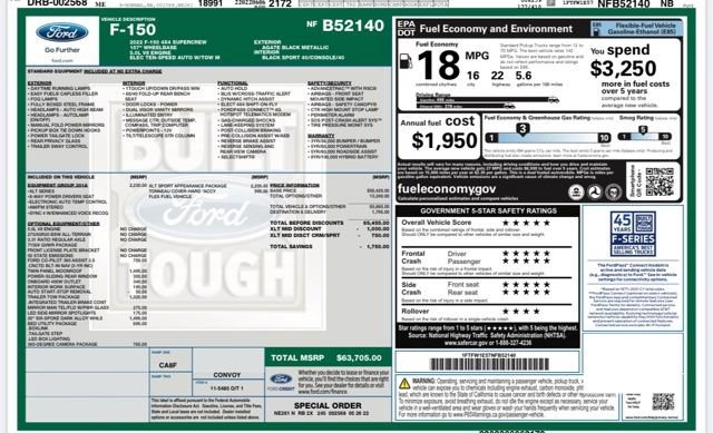 Used 2022 Ford F150 XLT w/ Equipment Group 301A Mid image 21