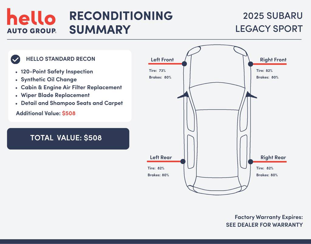 Certified 2025 Subaru Legacy Sport image 3