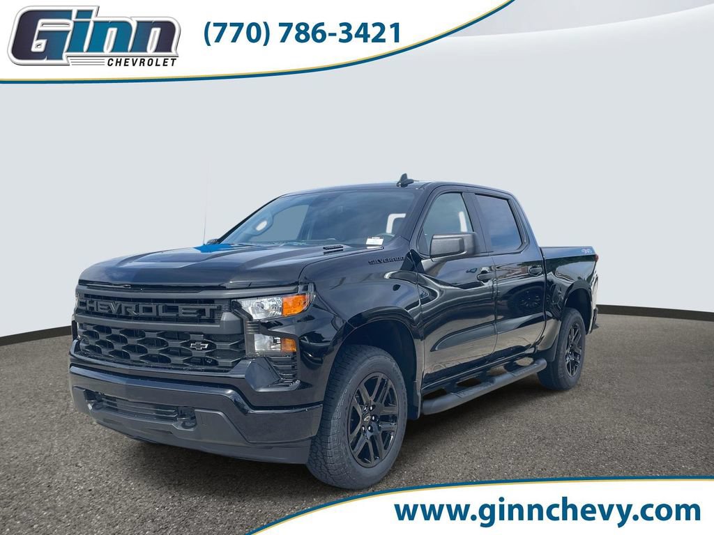 New 2026 Chevrolet Silverado 1500 Custom w/ Turbomax Blackout Package AWD/4WD video 1