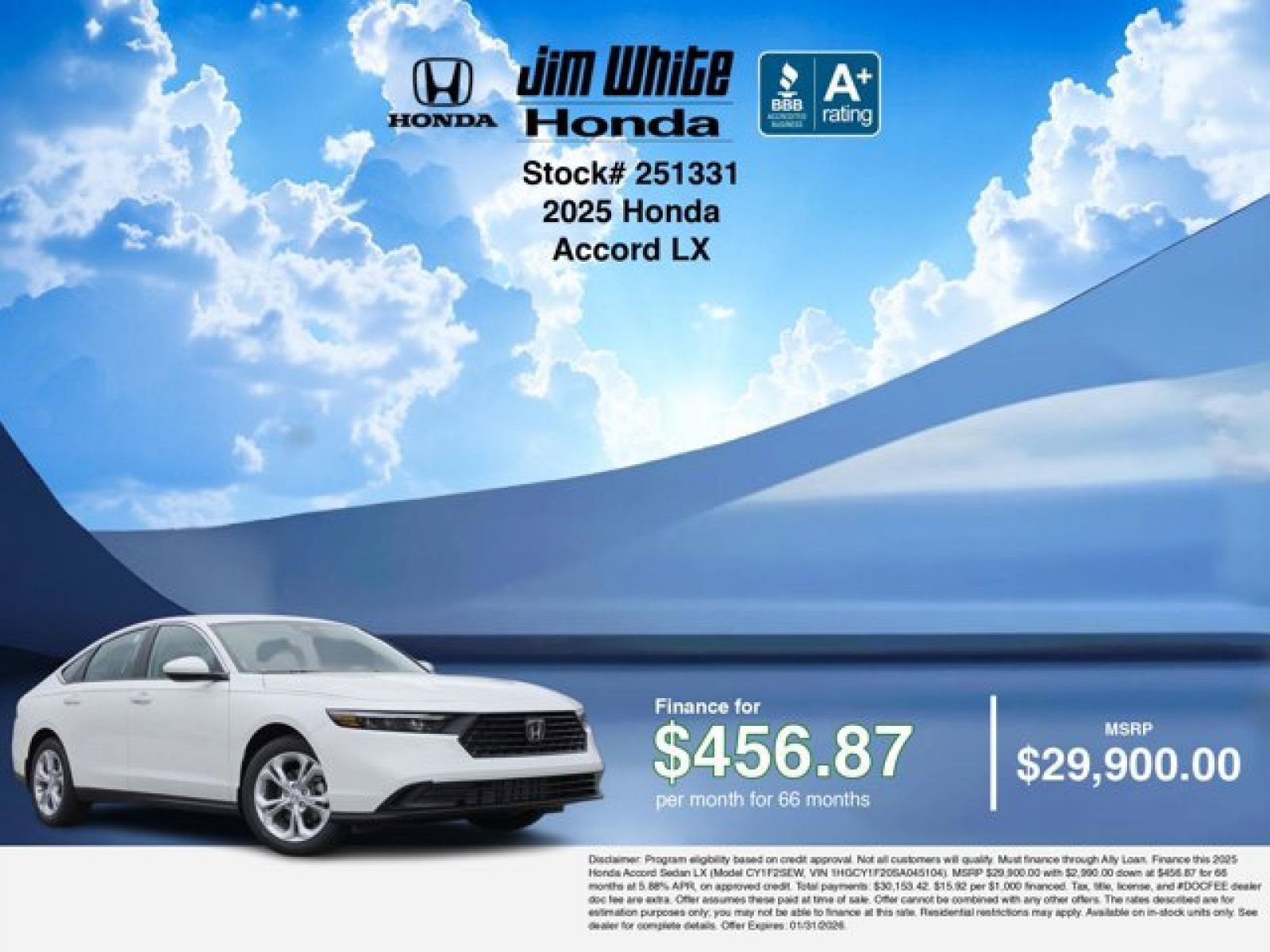 Certified 2025 Honda Accord LX image 6