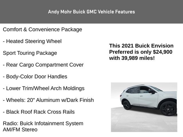 Used 2021 Buick Envision Preferred FWD image 12