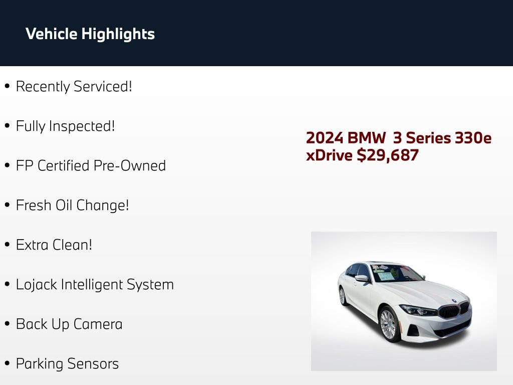Used 2024 BMW 330e xDrive AWD/4WD image 2