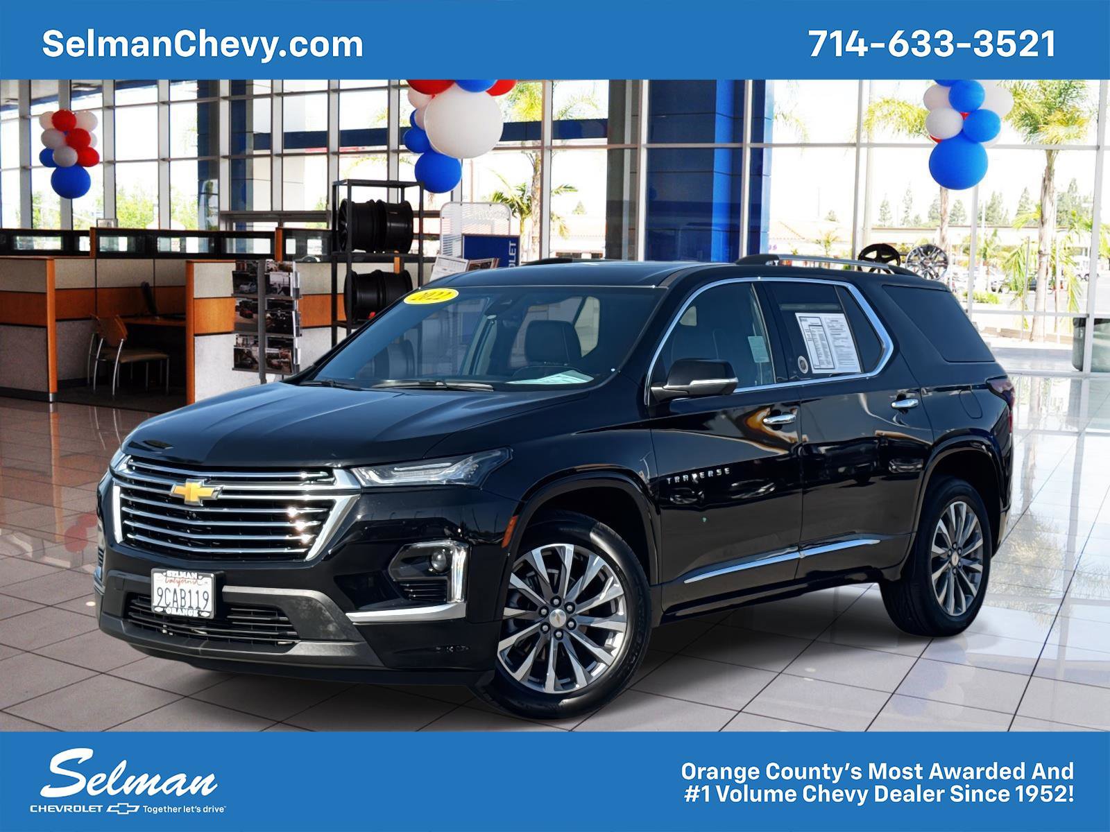 Used 2022 Chevrolet Traverse Premier image 1