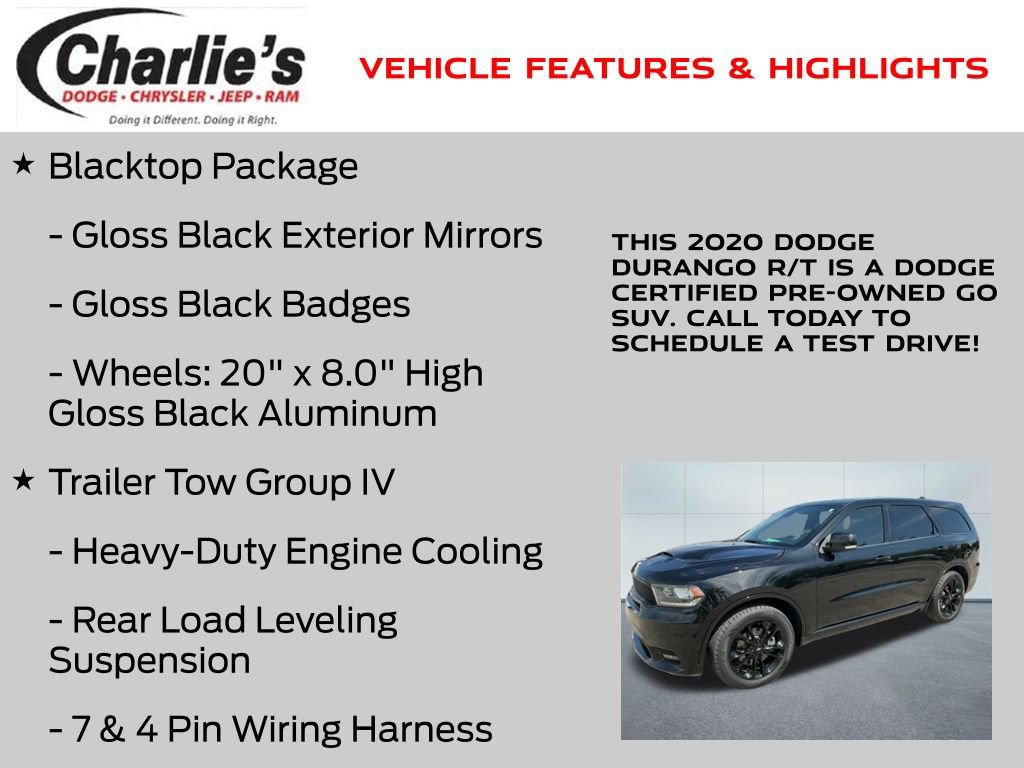 Certified 2020 Dodge Durango R/T w/ Technology Group AWD/4WD image 20