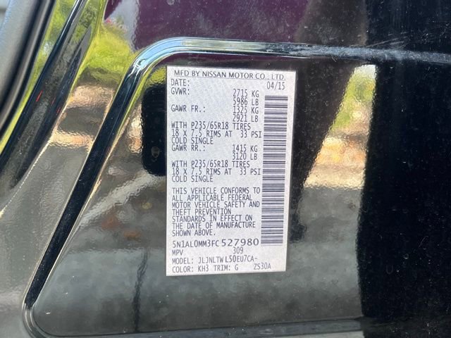 Used 2015 INFINITI QX60 Base w/ Premium Plus Package image 15