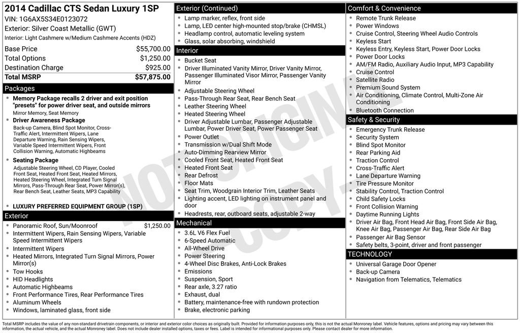 Used 2014 Cadillac CTS Luxury image 4