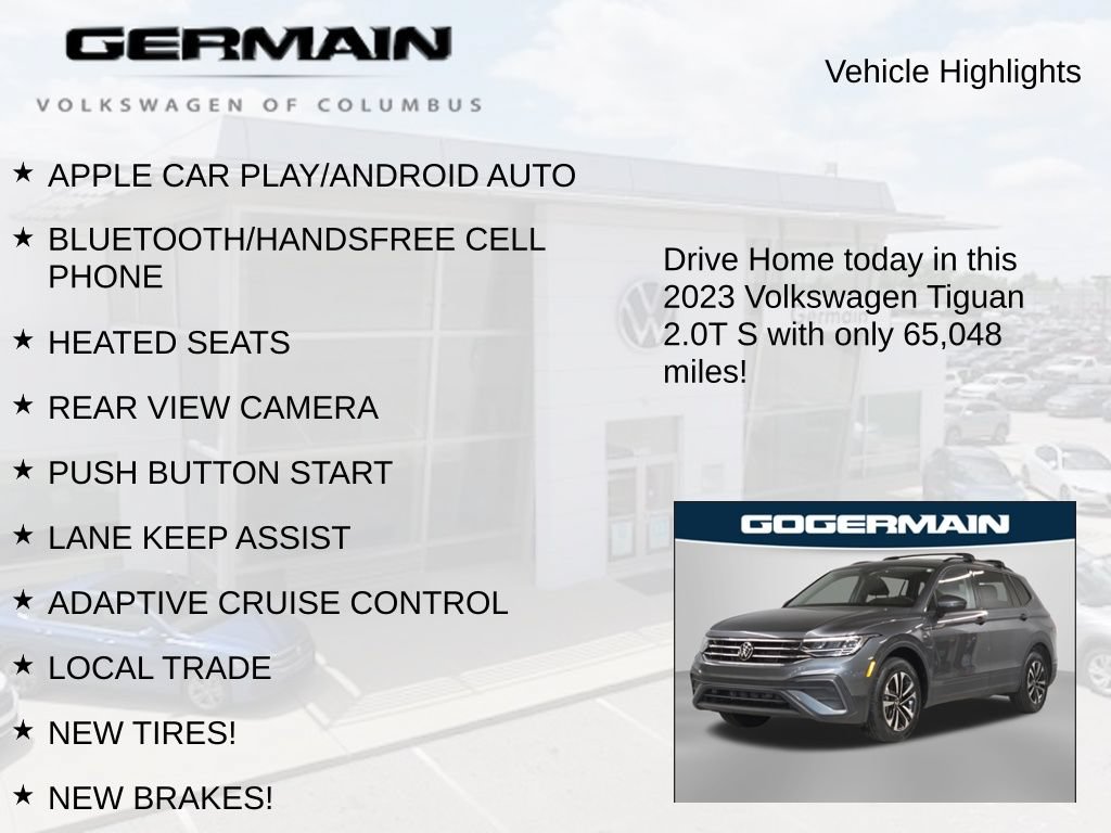 Used 2023 Volkswagen Tiguan S w/ Driver Assistance Package FWD image 5