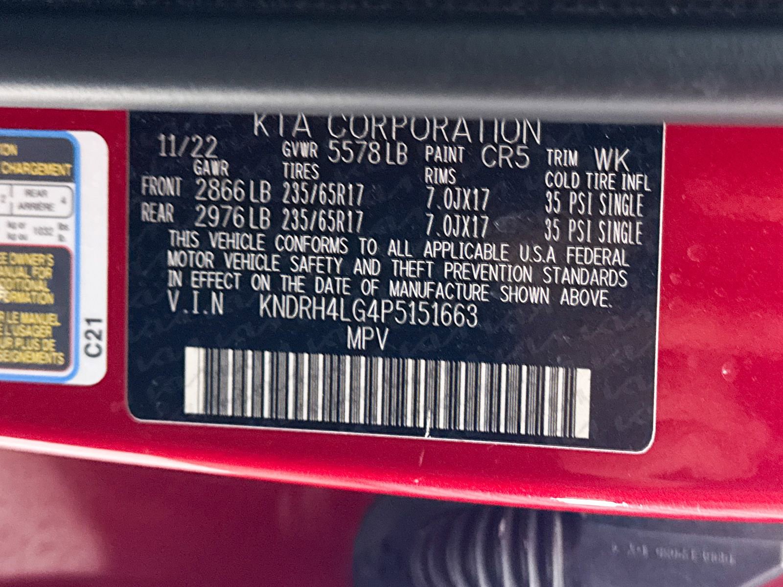 Certified 2023 Kia Sorento EX w/ Panoramic Sunroof Package FWD image 42