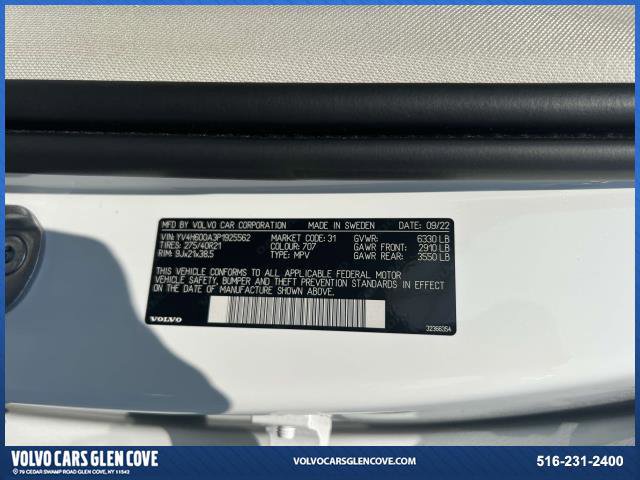 Certified 2023 Volvo XC90 T8 Ultimate w/ Protection Package Premier image 22