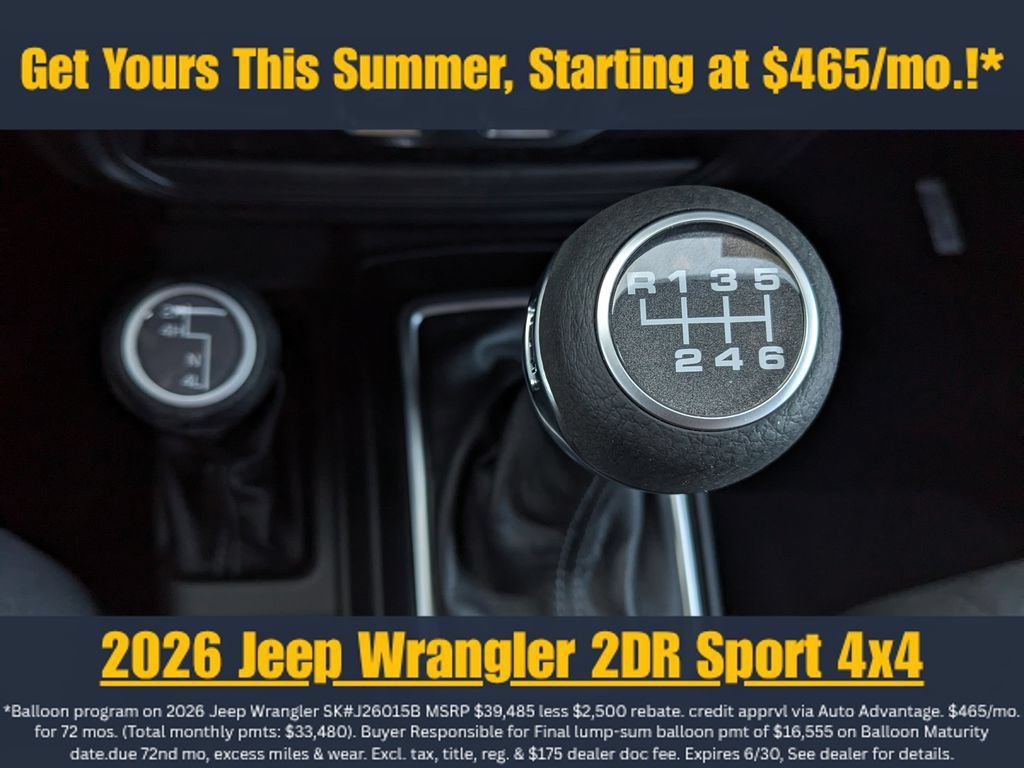 New 2026 Jeep Wrangler Sport AWD/4WD image 15