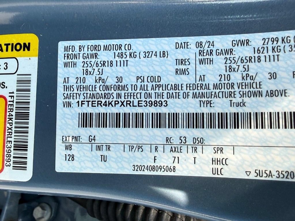 Used 2024 Ford Ranger Lariat w/ Trailer Tow Package AWD/4WD image 28