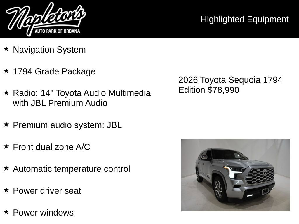 Used 2026 Toyota Sequoia 1794 Edition AWD/4WD image 15