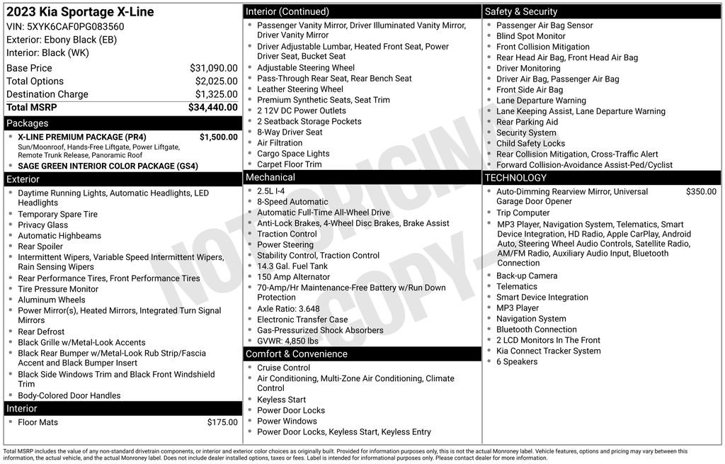 Certified 2023 Kia Sportage X-Line w/ X-Line Premium Package AWD/4WD image 23