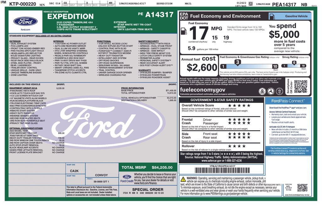 Used 2023 Ford Expedition Timberline AWD/4WD image 2