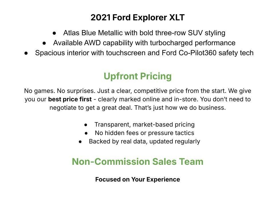 Used 2021 Ford Explorer XLT w/ Equipment Group 202A AWD/4WD image 3