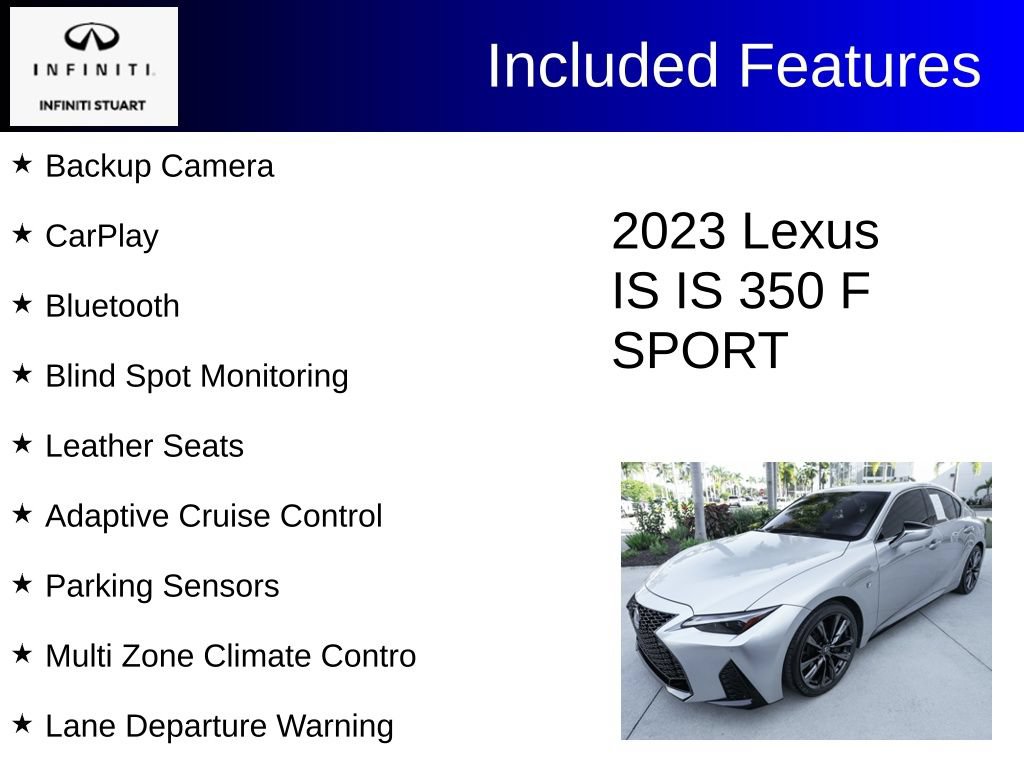 Used 2023 Lexus IS 350 F Sport RWD image 2