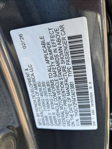 New 2026 Honda Accord EX-L image 18