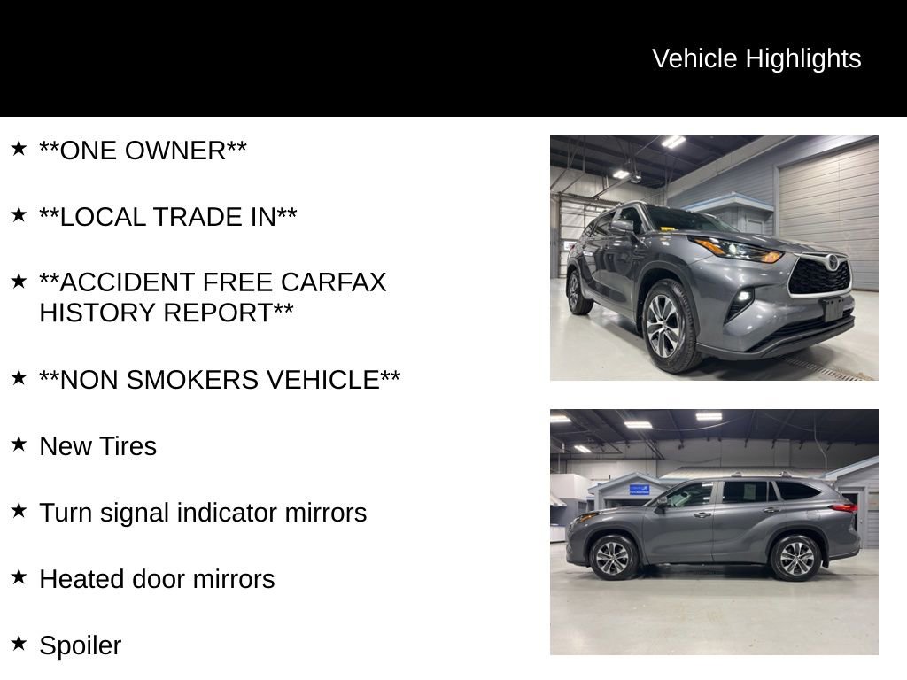 Used 2023 Toyota Highlander XLE AWD/4WD image 2