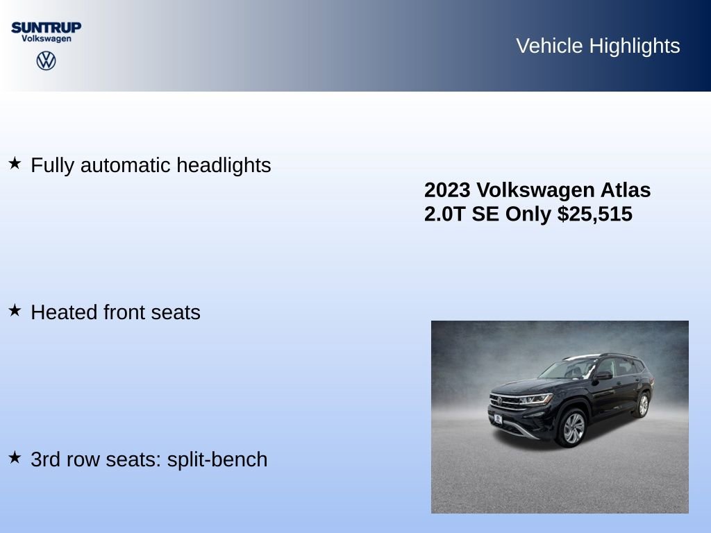 Used 2023 Volkswagen Atlas SE image 16