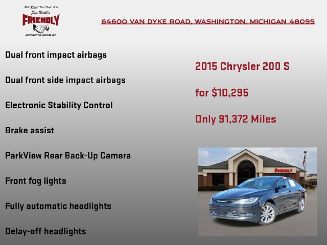Used 2015 Chrysler 200 S w/ Comfort Group FWD image 30