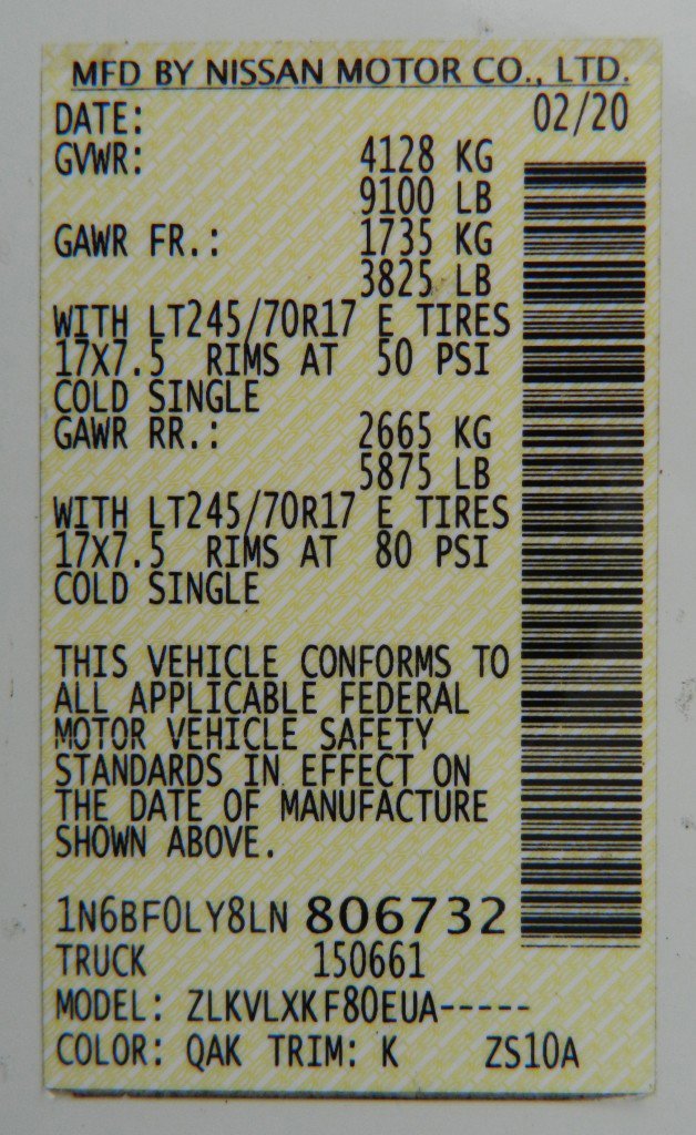Used 2020 Nissan NV 2500 SV RWD image 22