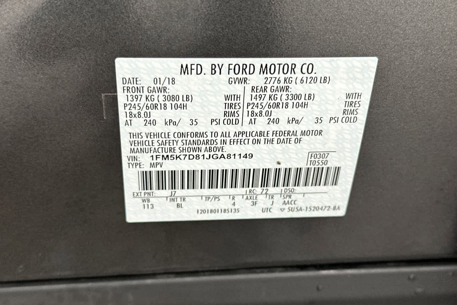 Used 2018 Ford Explorer XLT w/ Equipment Group 202A image 32