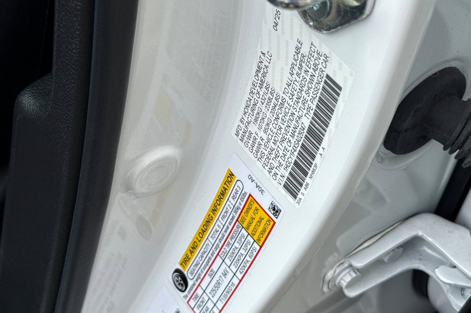 Certified 2025 Honda Accord SE image 20