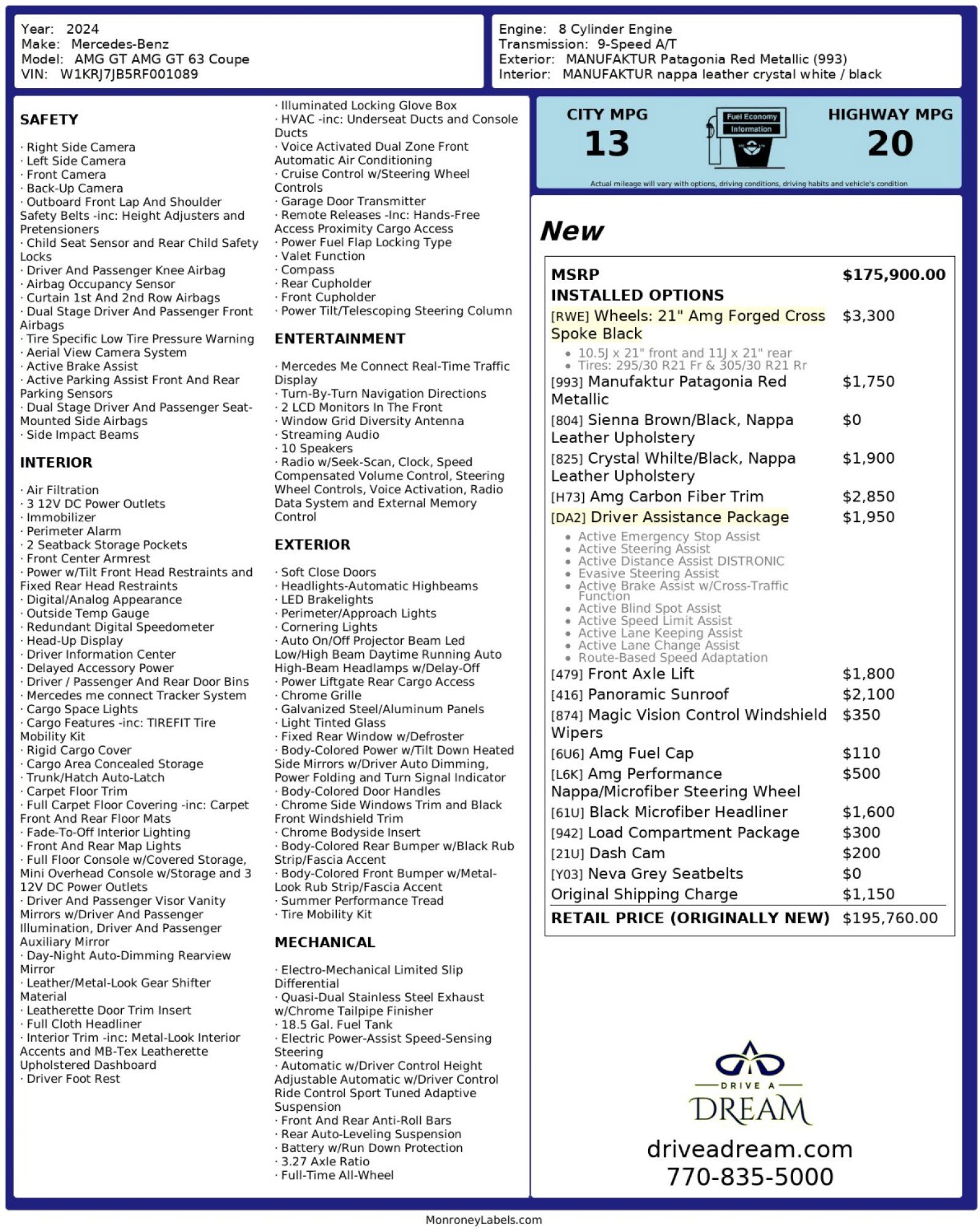 Used 2024 Mercedes-Benz AMG GT 63 image 70