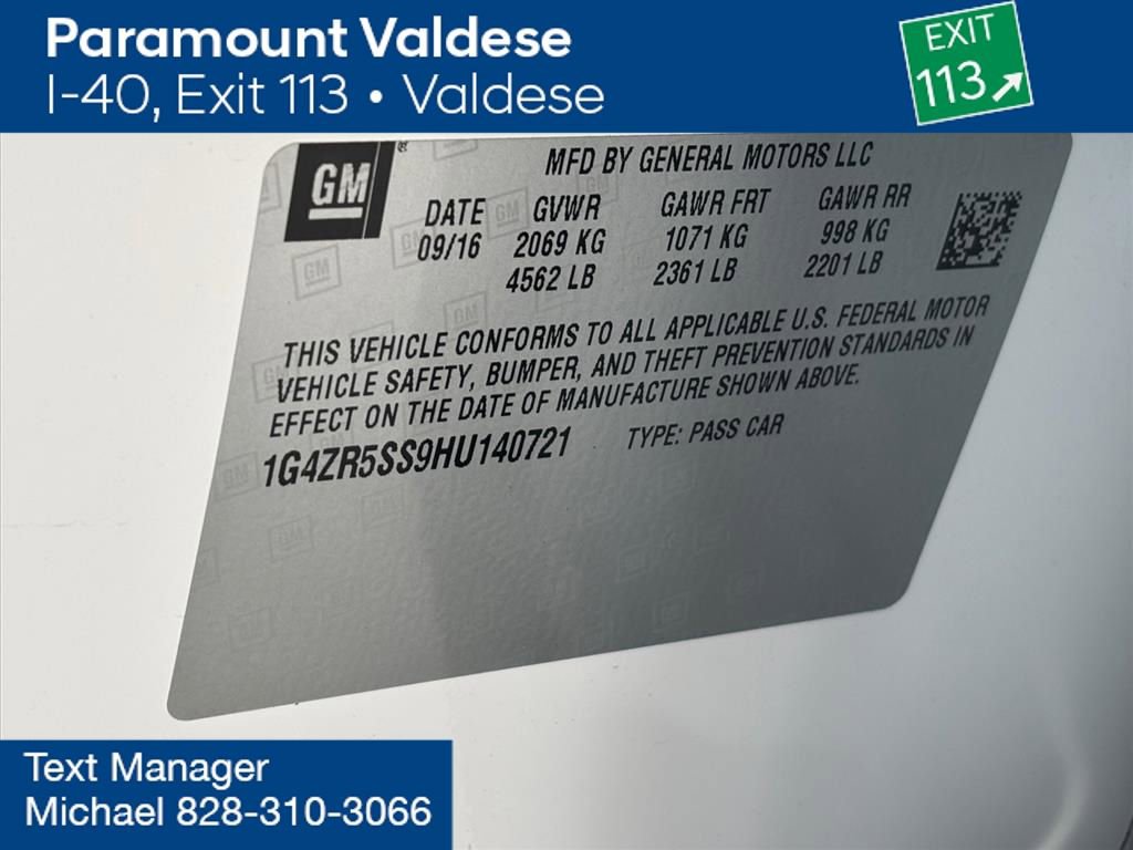 Used 2017 Buick LaCrosse Premium w/ Sights and Sounds Package image 30