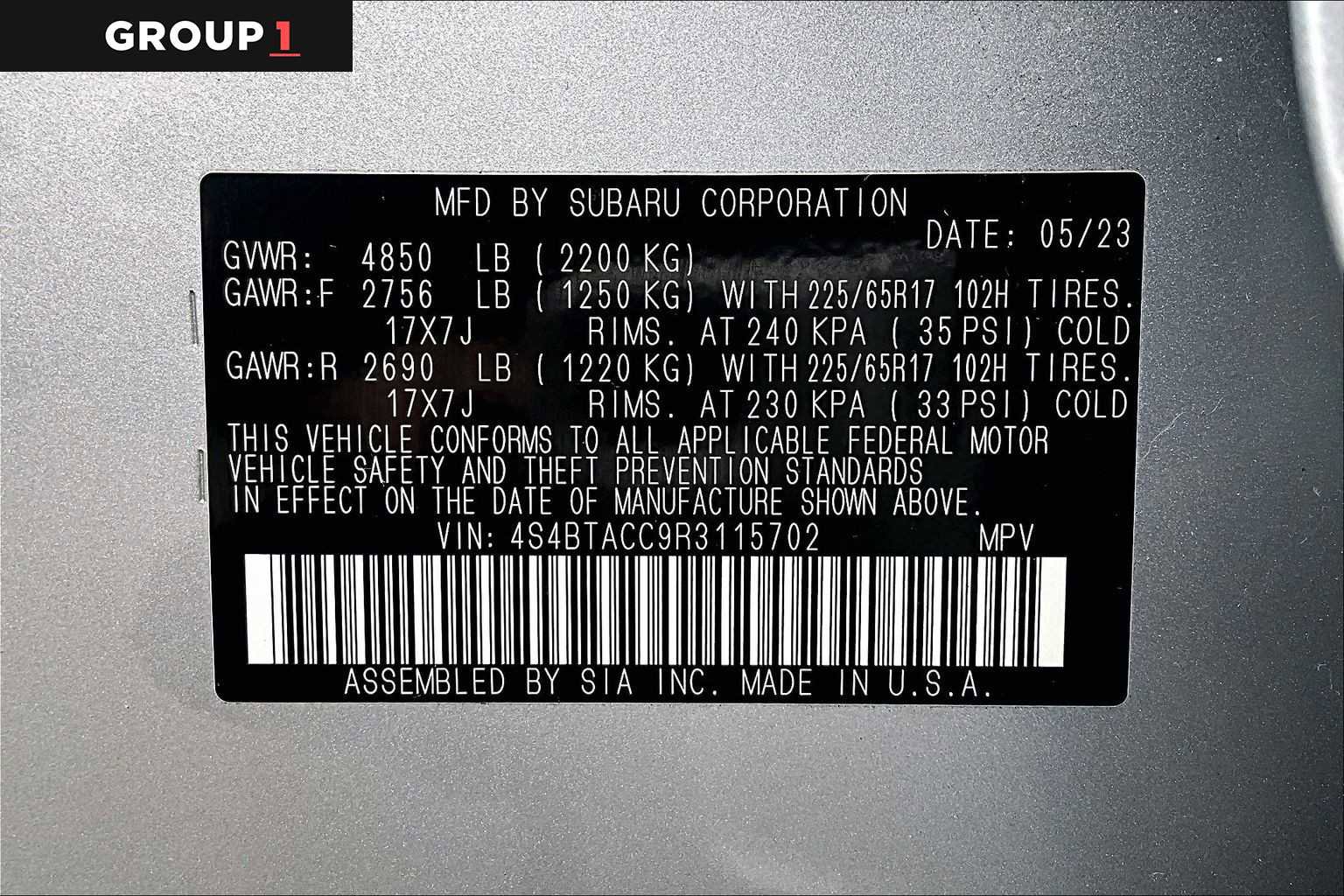 Certified 2024 Subaru Outback Premium image 33