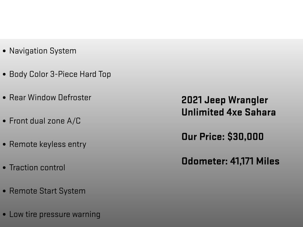 Used 2021 Jeep Wrangler Unlimited Sahara w/ Cold Weather Group image 24