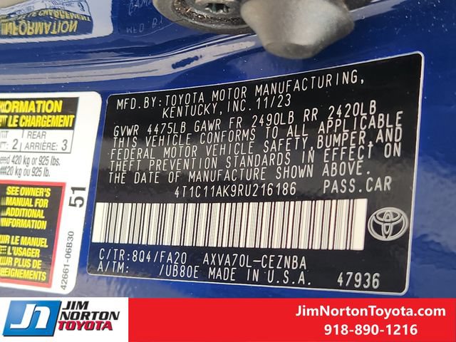 Used 2024 Toyota Camry LE FWD image 33