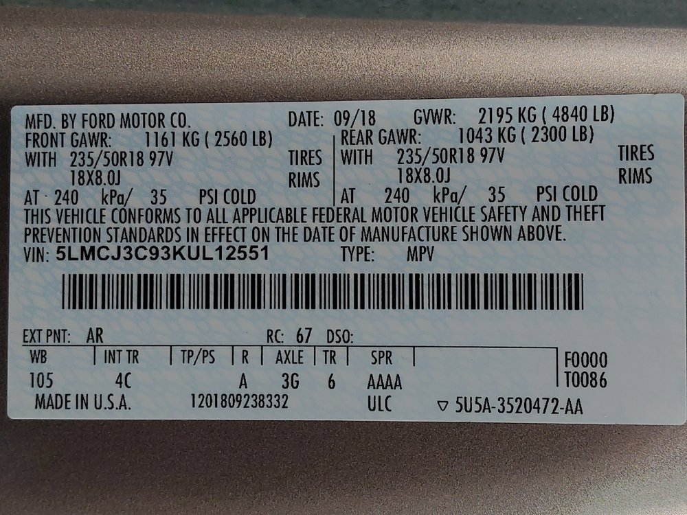 Used 2019 Lincoln MKC Reserve w/ MKC Technology Package FWD image 33