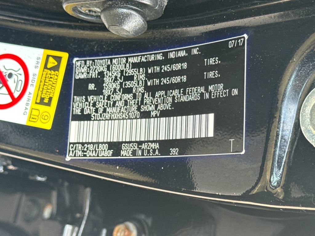 Used 2017 Toyota Highlander XLE AWD/4WD image 49