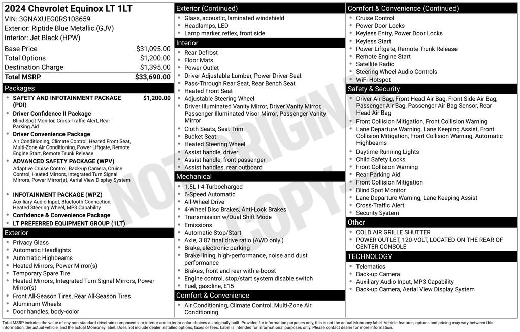 Used 2024 Chevrolet Equinox LT AWD/4WD image 4