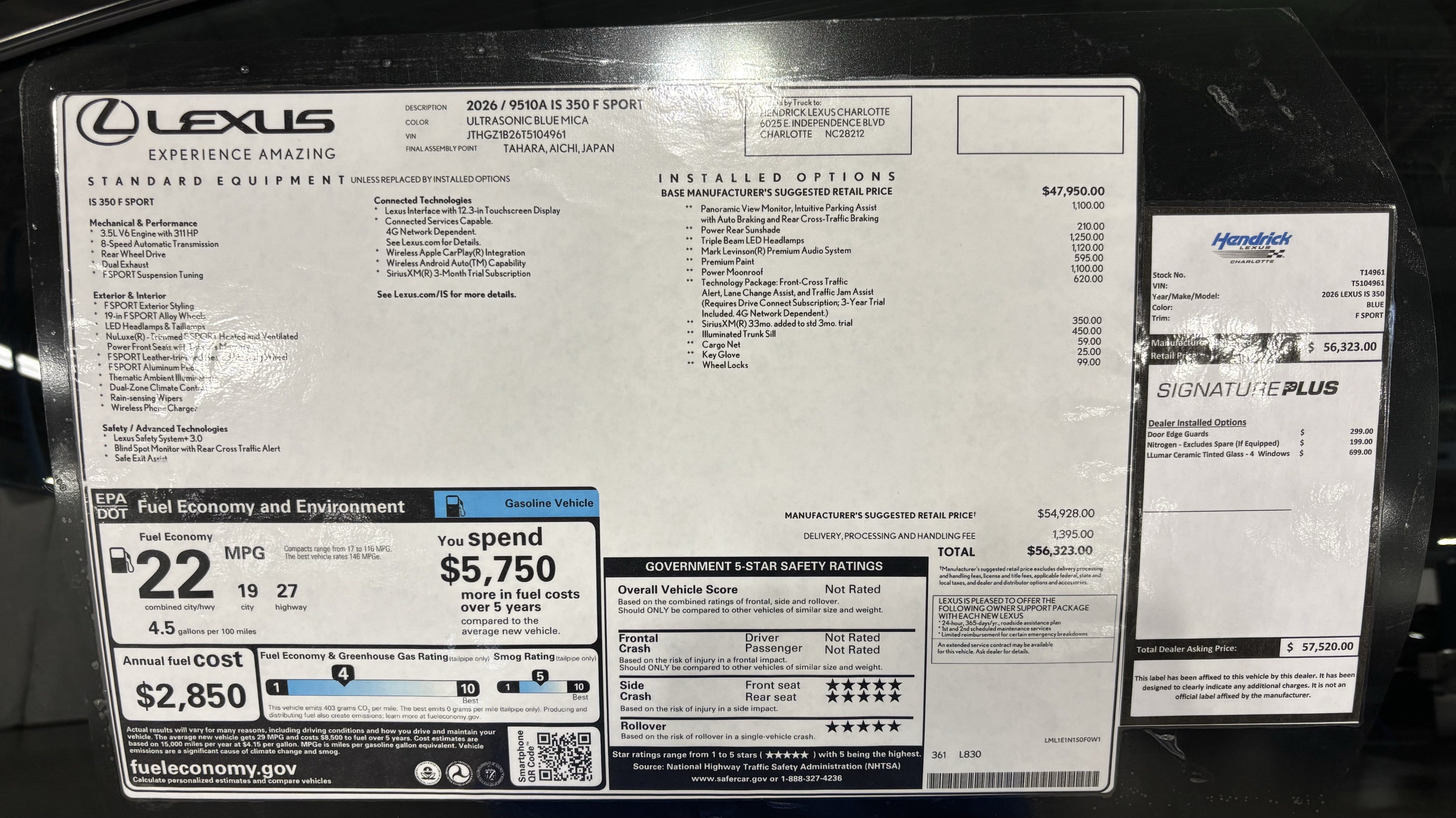 New 2026 Lexus IS 350 F Sport w/ Technology Package RWD image 42