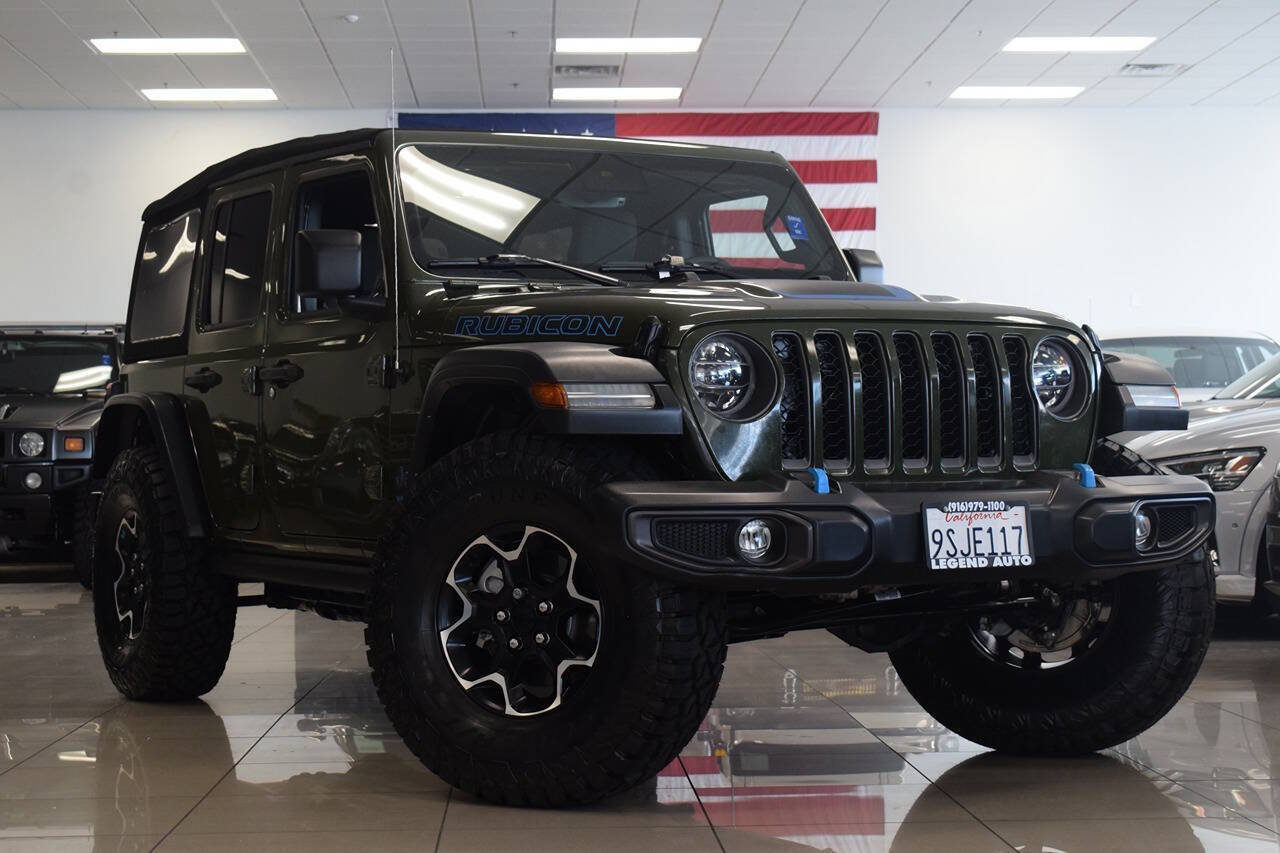 Used 2022 Jeep Wrangler Unlimited Rubicon 4xe w/ Cold Weather Group AWD/4WD image 1