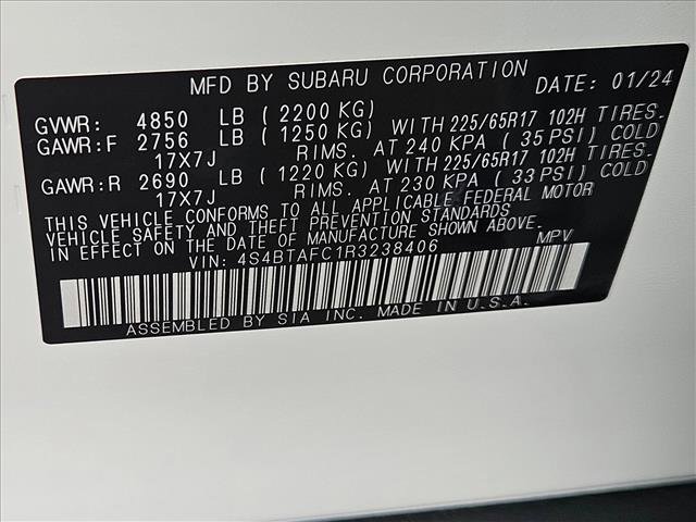 Used 2024 Subaru Outback Premium w/ Popular Package #1A image 26