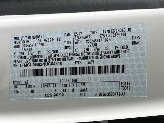 Used 2022 Ford Escape SE w/ Convenience Package FWD image 31