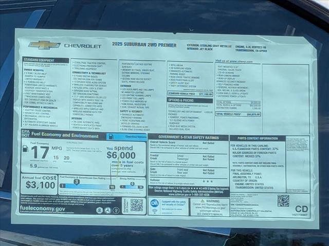 New 2025 Chevrolet Suburban Premier image 18