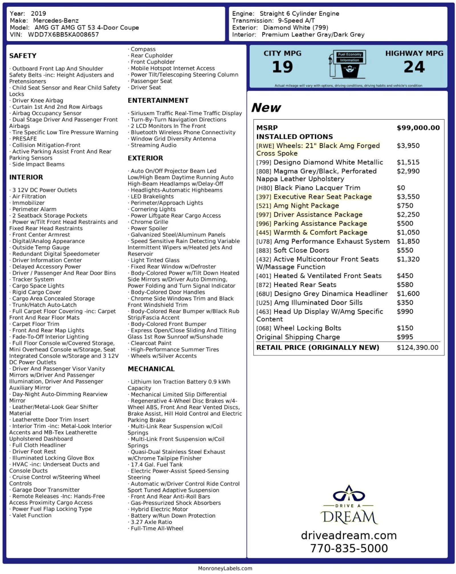 Used 2019 Mercedes-Benz AMG GT 53 image 63