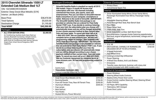 Used 2015 Chevrolet Silverado 1500 LT w/ All Star Edition image 40