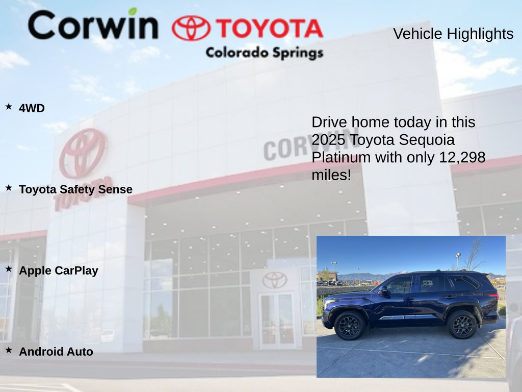 Used 2025 Toyota Sequoia Platinum AWD/4WD image 7