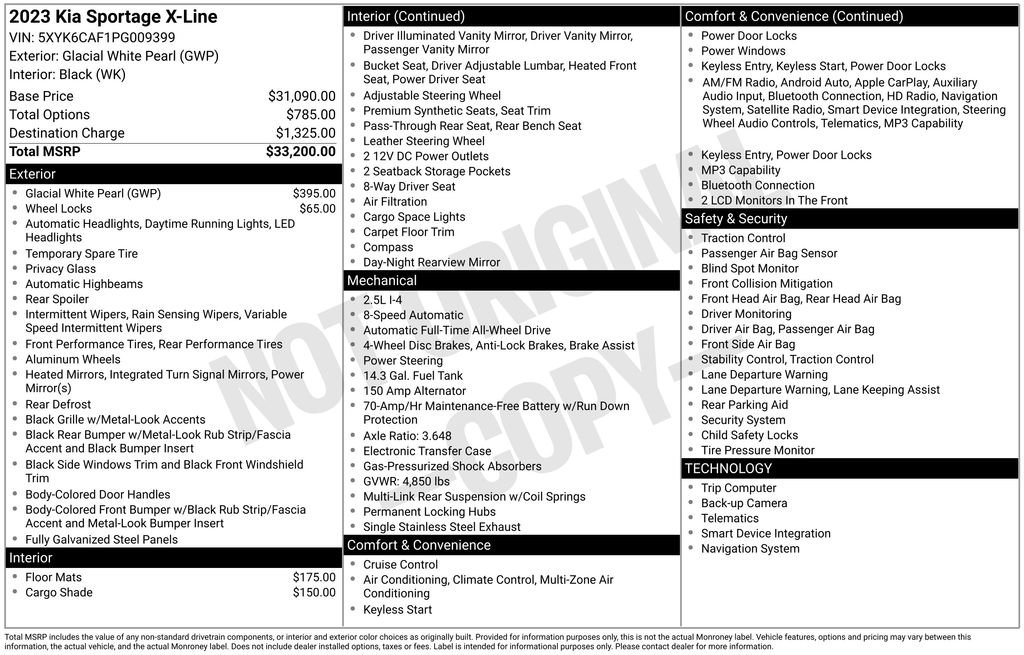 Certified 2023 Kia Sportage X-Line AWD/4WD image 7