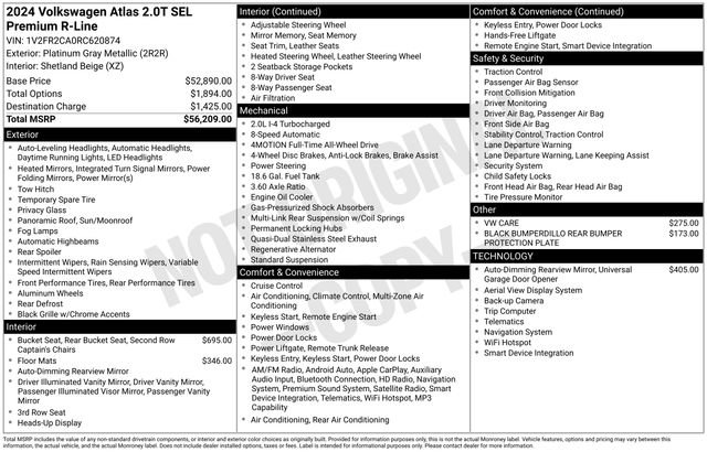 Used 2024 Volkswagen Atlas SEL Premium R-Line image 37